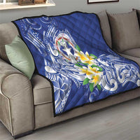 Northern Mariana Islands Quilt Polynesian Pattern With Frangipani