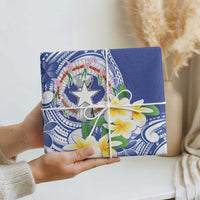 Northern Mariana Islands Wrapping Paper Polynesian Pattern With Frangipani