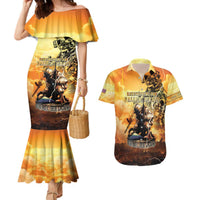 Hawaii Memorial Day Couples Matching Mermaid Dress and Hawaiian Shirt Remember Their Sacrifice