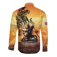 Hawaii Memorial Day Long Sleeve Button Shirt Remember Their Sacrifice LT05 - Polynesian Pride