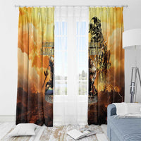 Hawaii Memorial Day Window Curtain Remember Their Sacrifice