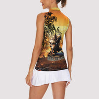 Hawaii Memorial Day Women Sleeveless Polo Shirt Remember Their Sacrifice