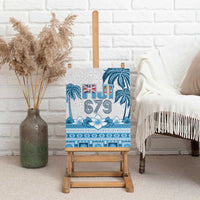 Fiji 679 Constitution Day Canvas Wall Art Fijian Tapa Pattern