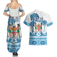 Fiji 679 Constitution Day Couples Matching Summer Maxi Dress and Hawaiian Shirt Fijian Tapa Pattern LT05 - Polynesian Pride