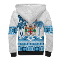 Fiji 679 Constitution Day Sherpa Hoodie Fijian Tapa Pattern LT05 - Polynesian Pride