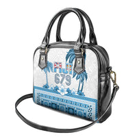 Fiji 679 Constitution Day Shoulder Handbag Fijian Tapa Pattern