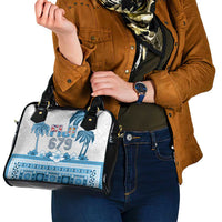 Fiji 679 Constitution Day Shoulder Handbag Fijian Tapa Pattern