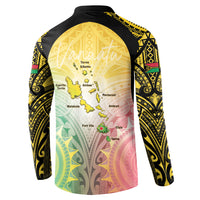 Vanuatu Independence Day Button Sweatshirt The Untouched Paradise
