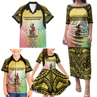 Vanuatu Independence Day Family Matching Puletasi and Hawaiian Shirt The Untouched Paradise LT05 - Polynesian Pride