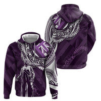Hawaii Queen Liliuokalani Hoodie Hawaiian Maile Lei Flag Style LT05 - Polynesian Pride