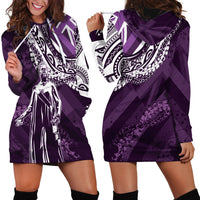Hawaii Queen Liliuokalani Hoodie Dress Hawaiian Maile Lei Flag Style LT05 - Polynesian Pride