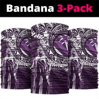 Hawaii Queen Liliuokalani Neck Gaiter Hawaiian Maile Lei Flag Style LT05 package One Size: 25*50cm Purple - Polynesian Pride