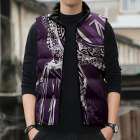 Hawaii Queen Liliuokalani Sleeveless Puffer Jacket Hawaiian Maile Lei Flag Style LT05 - Polynesian Pride