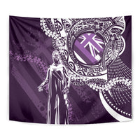 Hawaii Queen Liliuokalani Tapestry Hawaiian Maile Lei Flag Style LT05 - Polynesian Pride