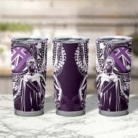 Hawaii Queen Liliuokalani Tumbler Cup Hawaiian Maile Lei Flag Style LT05 - Polynesian Pride