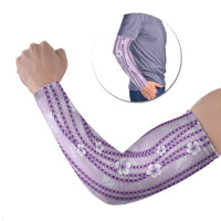Hawaii Queen Liliuokalani Arm Sleeves Lavender Lei Pua Kalaunu LT05 Set of 2 Lavender - Polynesian Pride