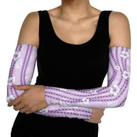Hawaii Queen Liliuokalani Arm Sleeves Lavender Lei Pua Kalaunu LT05 - Polynesian Pride