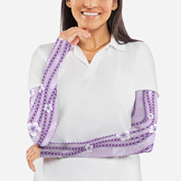 Hawaii Queen Liliuokalani Arm Sleeves Lavender Lei Pua Kalaunu LT05 - Polynesian Pride