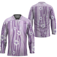 Hawaii Queen Liliuokalani Hockey Jersey Lavender Lei Pua Kalaunu LT05 - Polynesian Pride