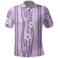 Hawaii Queen Liliuokalani Polo Shirt Lavender Lei Pua Kalaunu LT05 Lavender - Polynesian Pride