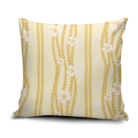 Hawaii Queen Liliuokalani Pillow Cover Gold Lei Pua Kalaunu LT05 Gold - Polynesian Pride