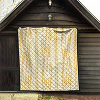 Hawaii Queen Liliuokalani Quilt Gold Lei Pua Kalaunu LT05 - Polynesian Pride
