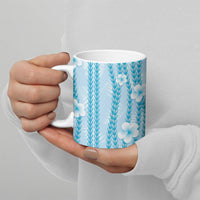 Hawaii Queen Liliuokalani Ceramic Mug Blue Lei Pua Kalaunu LT05 - Polynesian Pride