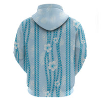 Hawaii Queen Liliuokalani Hoodie Blue Lei Pua Kalaunu LT05 - Polynesian Pride