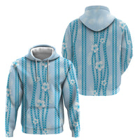 Hawaii Queen Liliuokalani Hoodie Blue Lei Pua Kalaunu LT05 - Polynesian Pride