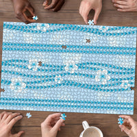 Hawaii Queen Liliuokalani Puzzle Blue Lei Pua Kalaunu LT05 - Polynesian Pride