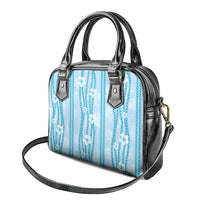 Hawaii Queen Liliuokalani Shoulder Handbag Blue Lei Pua Kalaunu LT05 - Polynesian Pride