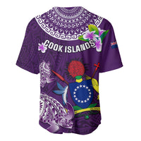 Cook Islands Rarotonga Baseball Jersey Coat Of Arms Plumeria Polynesian Turtle LT05 - Polynesian Pride
