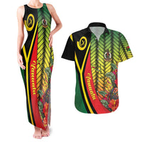 Vanuatu Constitution Day Couples Matching Tank Maxi Dress and Hawaiian Shirt Long Live Vanuatu - Polynesian Pride