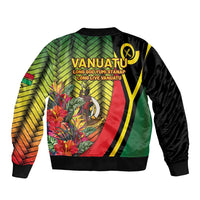 Vanuatu Constitution Day Sleeve Zip Bomber Jacket Long Live Vanuatu - Polynesian Pride
