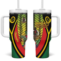 Vanuatu Constitution Day Tumbler With Handle Long Live Vanuatu - Polynesian Pride