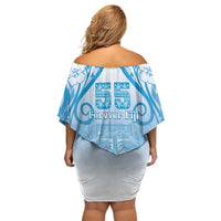 Fiji Day Off Shoulder Short Dress 55th Anniversary Forever Fiji - Polynesian Pride