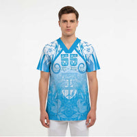Fiji Day Scrub Top 55th Anniversary Forever Fiji - Polynesian Pride