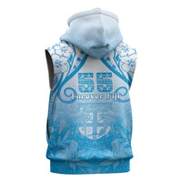 Fiji Day Sleeveless Zip Hoodie 55th Anniversary Forever Fiji LT05 - Polynesian Pride