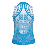 Fiji Day Women Sleeveless Polo Shirt 55th Anniversary Forever Fiji LT05 - Polynesian Pride