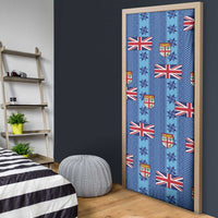 Fiji Masi Tapa Door Cover Coat Of Arms - Polynesian Pride