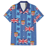 Fiji Masi Tapa Family Matching Off Shoulder Short Dress and Hawaiian Shirt Coat Of Arms - Polynesian Pride