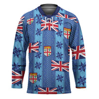 Fiji Masi Tapa Hockey Jersey Coat Of Arms - Polynesian Pride