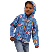 Fiji Masi Tapa Kid Hoodie Coat Of Arms - Polynesian Pride