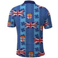 Fiji Masi Tapa Polo Shirt Coat Of Arms LT05 - Polynesian Pride