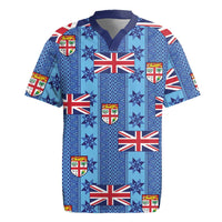 Fiji Masi Tapa Rugby Jersey Coat Of Arms - Polynesian Pride