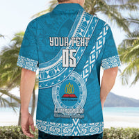 Custom Lavengamalie College Hawaiian Shirt Tongan Kupesi Pattern LT05 - Polynesian Pride