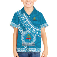 Custom Lavengamalie College Hawaiian Shirt Tongan Kupesi Pattern LT05 - Polynesian Pride