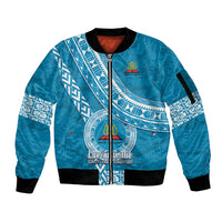 custom-lavengamalie-college-sleeve-zip-bomber-jacket-tongan-kupesi-pattern