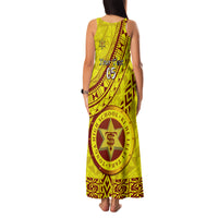 Custom Tonga High School Family Matching Tank Maxi Dress and Hawaiian Shirt Tongan Kupesi Pattern LT05 - Polynesian Pride