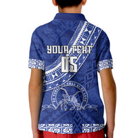 Custom Tupou College Kid Polo Shirt Tongan Kupesi Pattern LT05 - Polynesian Pride